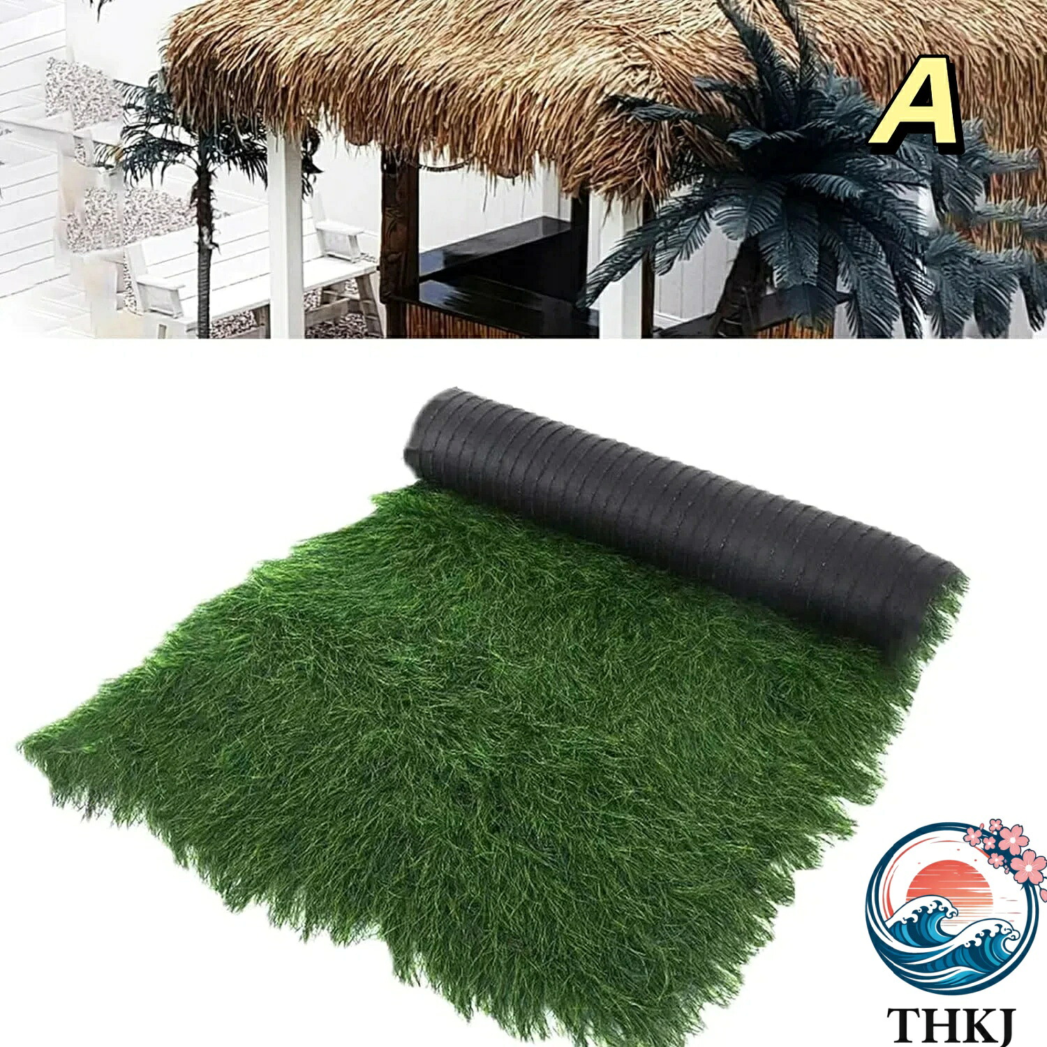 【全品5%ポイント】合成茅葺屋根 人工茅葺 茅葺き日傘 耐火 断熱 耐久性のある 屋外用木製椅子 カー ペット 庭 柵 動物園 遊園地 クラフト 商業装飾 模擬茅葺きタイル｜TRIPLE WINGIFU