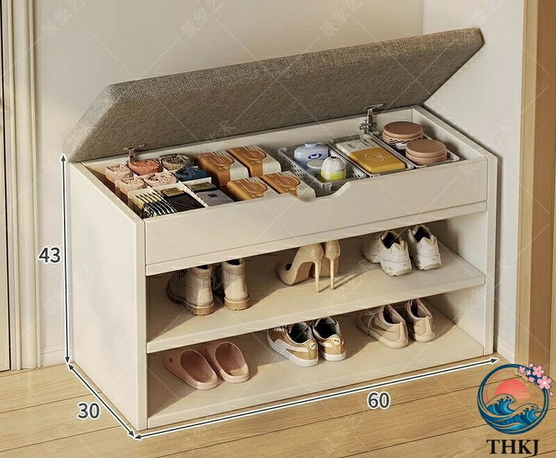 シューズラック 玄関ベンチ スツール 幅60/80cm×28cm 高さ43cm 省スペース 靴収納 収納ラック 椅子 収納 おしゃれ 玄関収納 玄関 靴箱