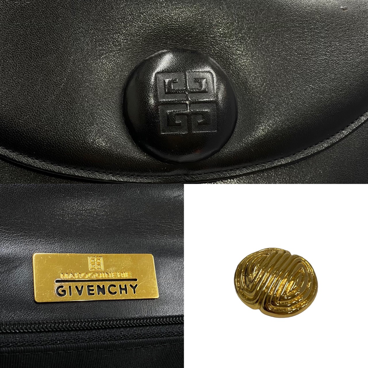 極 美品 付け替えロゴ付 ジバンシー GIVENCHY ジバンシィ 本革 トート