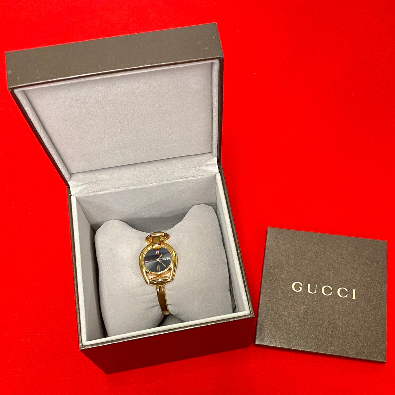 楽天市場】【ポイント2倍】稼働品 極 美品 希少品 箱付き GUCCI グッチ ホースビット クォーツ ステンレス 腕時計 バングル ウォッチ  アクセサリー ゴールド 17832【送料無料】【中古】 : Trip Used Vintage 楽天市場店