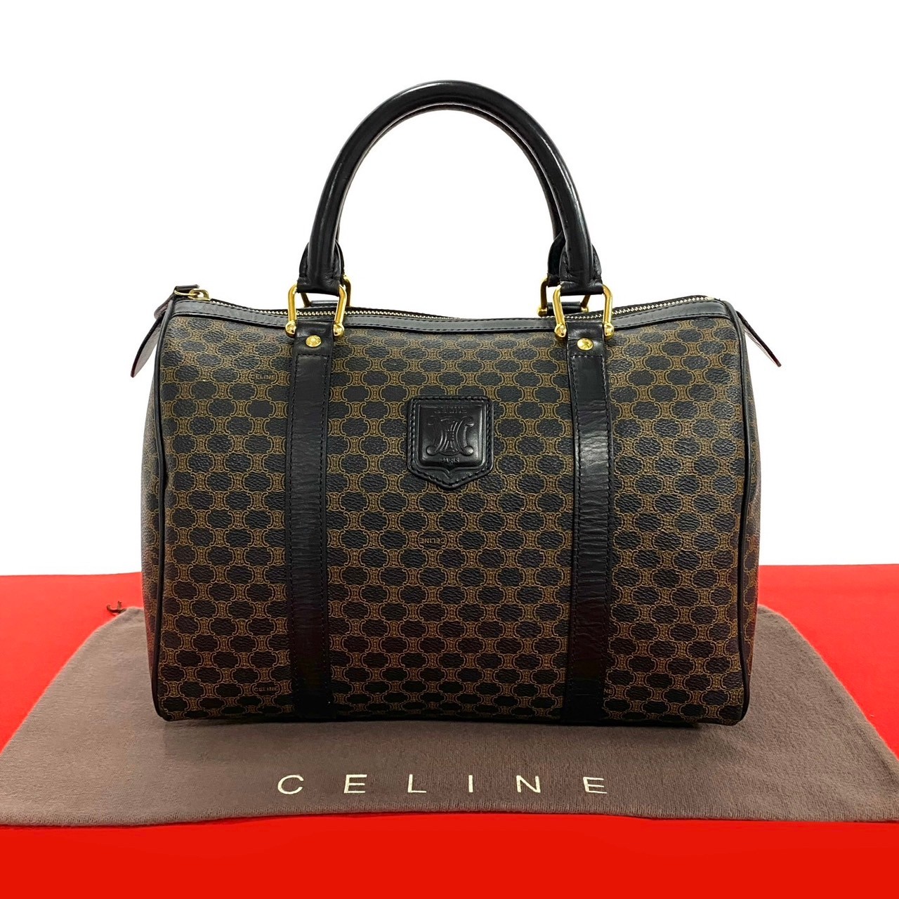 CELINE セリーヌ マカダム ブラゾン  ボストンバッグ 789e789-36322-1.jpg