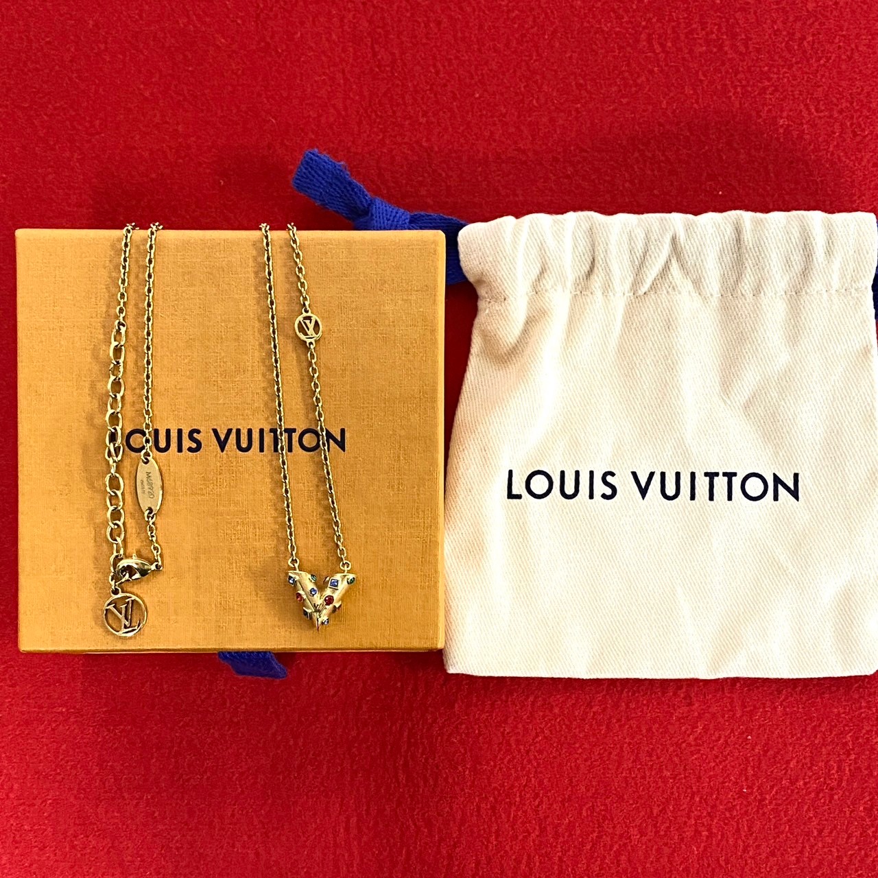 【ルイヴィトン】エセンシャルV Louis Vuitton ルイヴィトン ネックレス エセンシャルV ゴールド