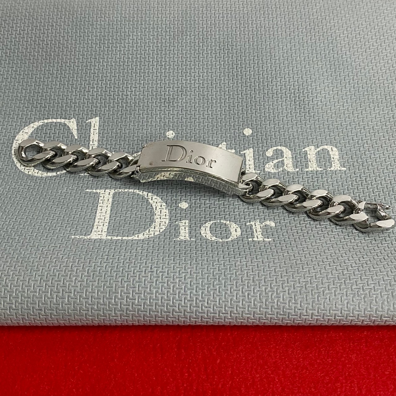 レア ディオール ブレスレット ヴィンテージ 安全ピン バッジ アクセサリー Christian Dior クリスチャンディオール トロッター シルバー