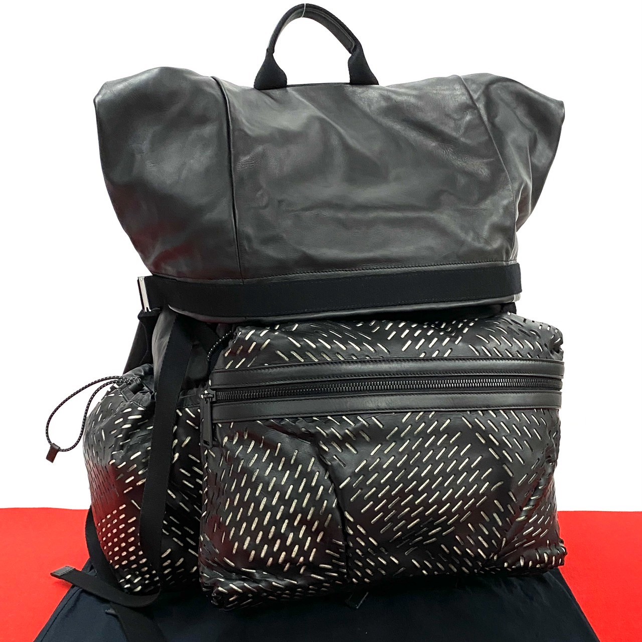 【最終価格】BOTTEGA VENETA カーフレザーバックパック ブラック 楽天市場】【ポイント2倍】極 美品 BOTTEGA VENETA ボッテガ