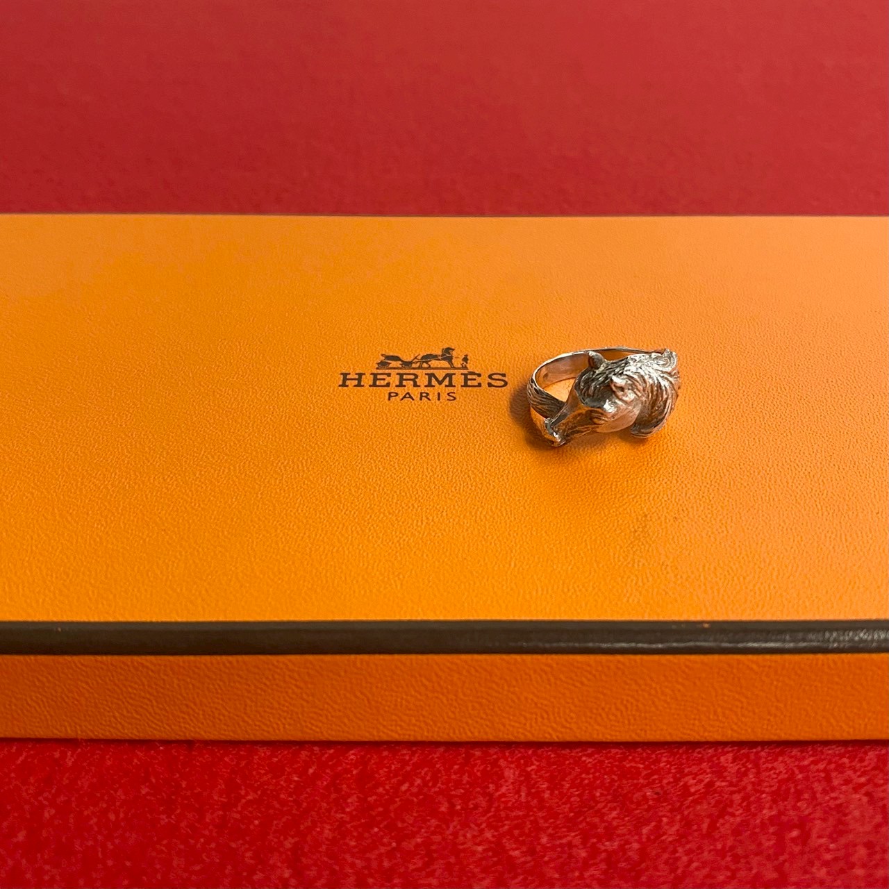 楽天市場】HERMES エルメス ホースビット シルバーリング 約12号