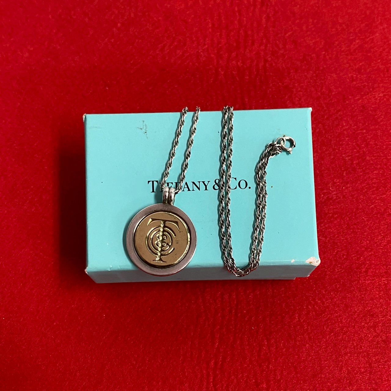 【ヴィンテージ・美品・箱付き】ティファニー／50ドル コイン SV925 TIFFANY MONEY 50ドルコイン