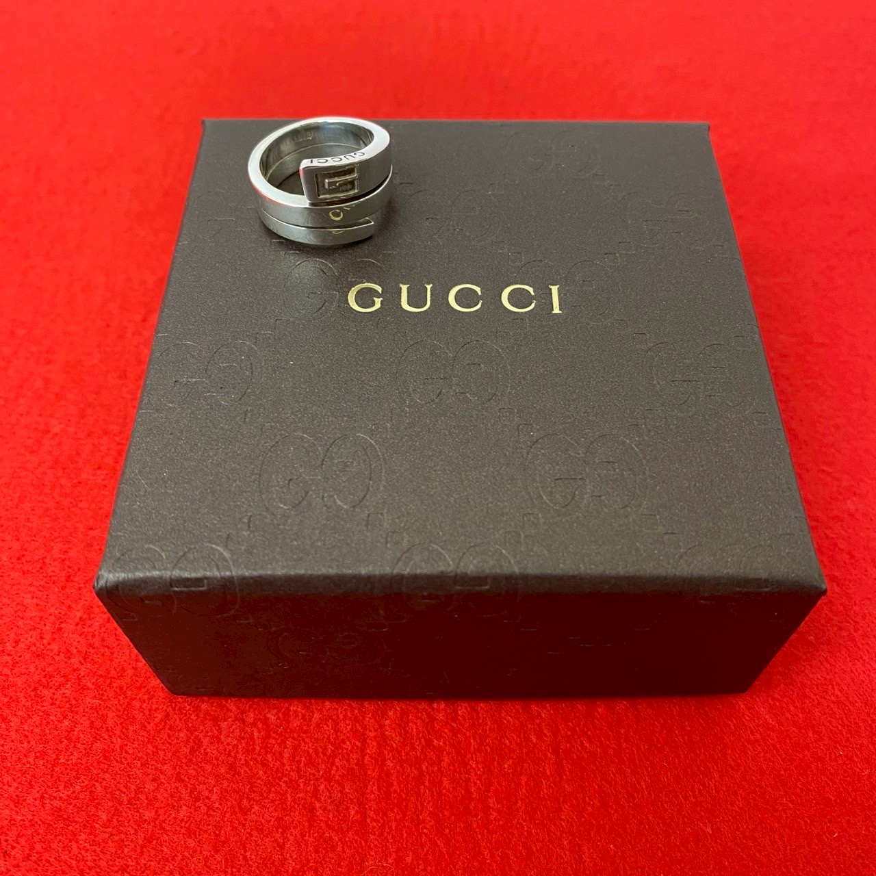 楽天市場】グッチ GUCCI スパイラル G スネーク リング 指輪 9号 SV Ag