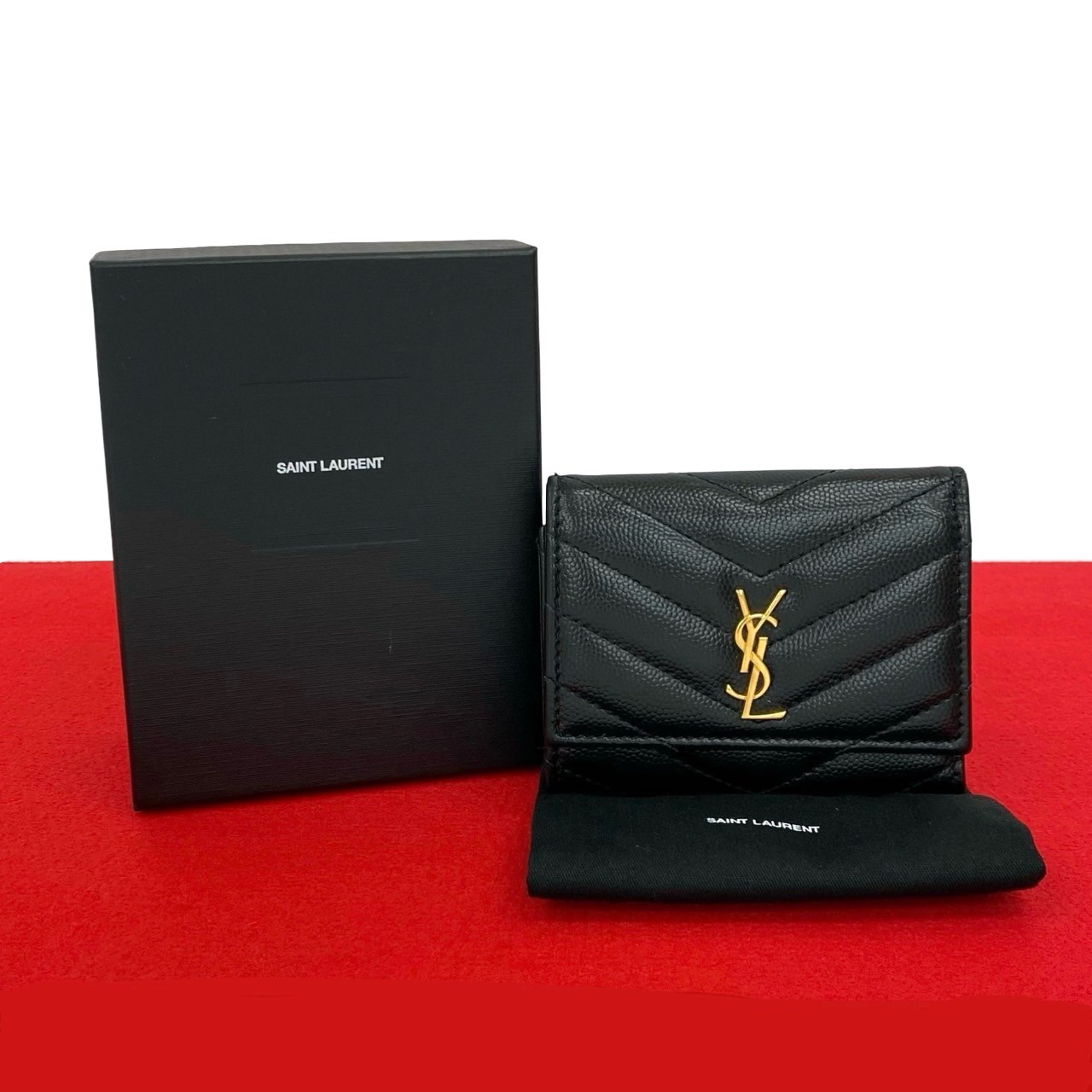 【美品】イヴサンローラン YSL ターコイズ レザーキーケース 美品】イヴサンローラン YSL ターコイズ レザーキーケース 小物
