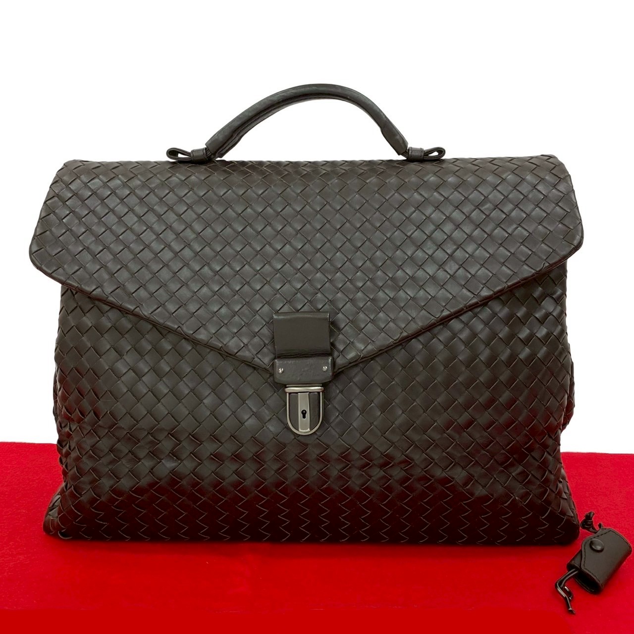 【美品】ボッテガヴェネタ　ビジネスバッグ　イントレチャート　鍵付き　ブラウン 楽天市場】【10%OFF】 ボッテガ ヴェネタ ビジネスバッグ イントレ