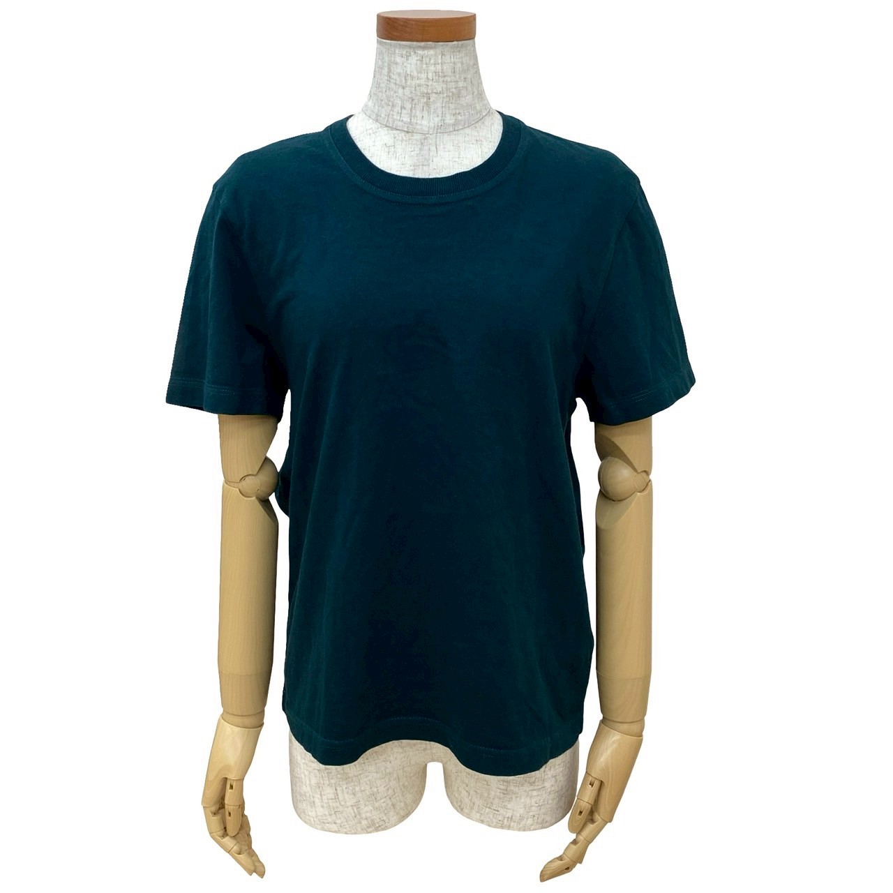 【ポイント2倍】極 美品 BOTTEGA VENETA ボッテガヴェネタ コットン 半袖Tシャツ カットソー トップス レディース アパレル ダーク グリーン 緑 17227【送料無料】【中古】