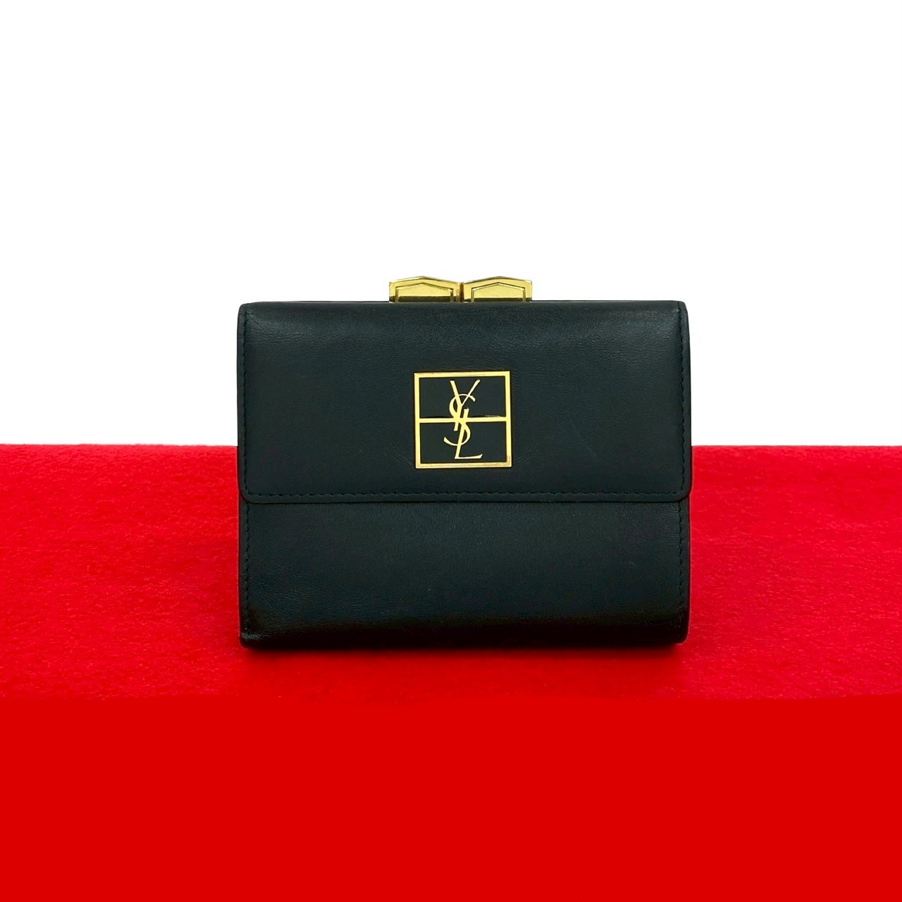 【希少】サンローラン 長財布 二つ折り財布 クロコ カサンドラ YSL 黒 SAINT LAURENT（財布）のフリマアイテム一覧