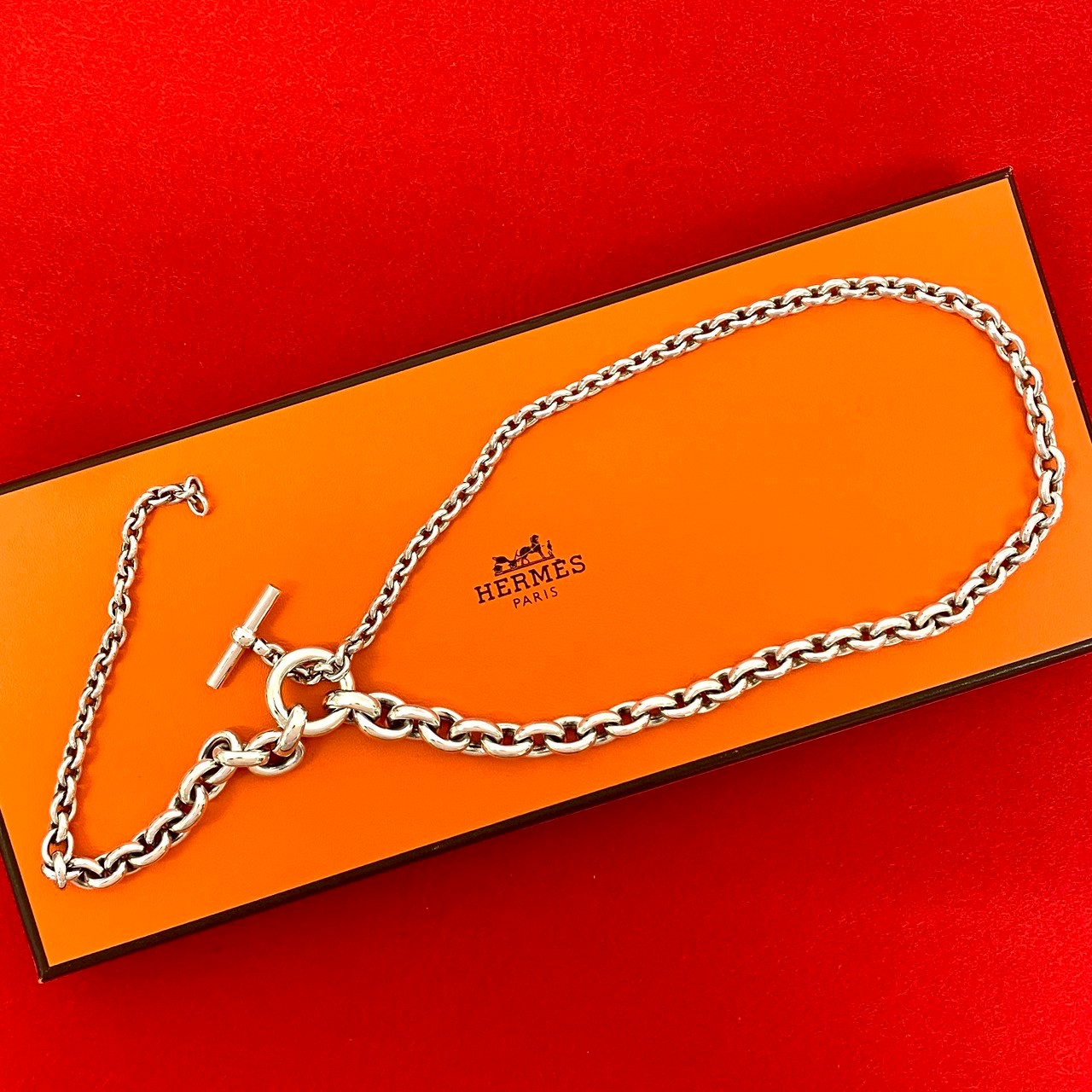 楽天市場】エルメス HERMES ネックレス ケリークロシェット PM カデナ