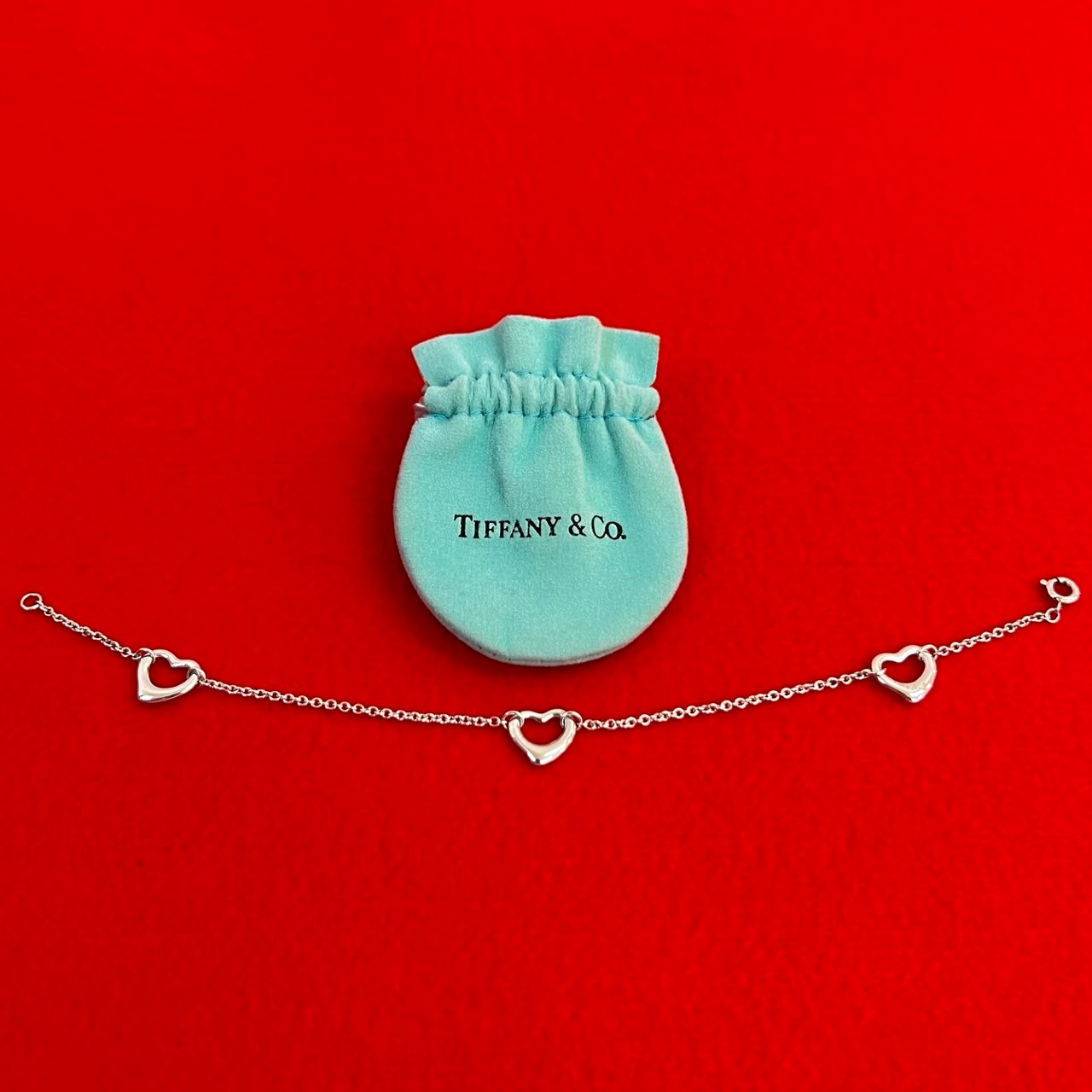 Tiffany & Co. オープンハート オーバル リンク チェーン パヴェ 楽天市場】ティファニー Tiffany & Co. ブレスレット オープン