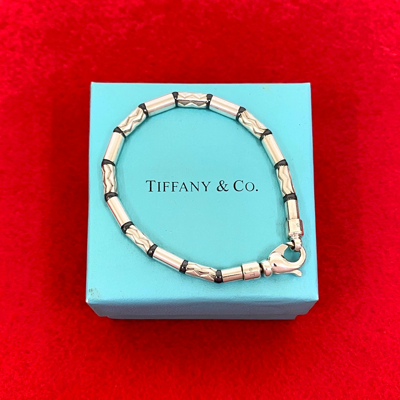 【ポイント2倍】極 美品 TIFFANY&Co. ティファニー アズテック ジグザグ ブレスレット シルバー925 バングル アクセサリー メンズ レディース 13340【送料無料】【中古】