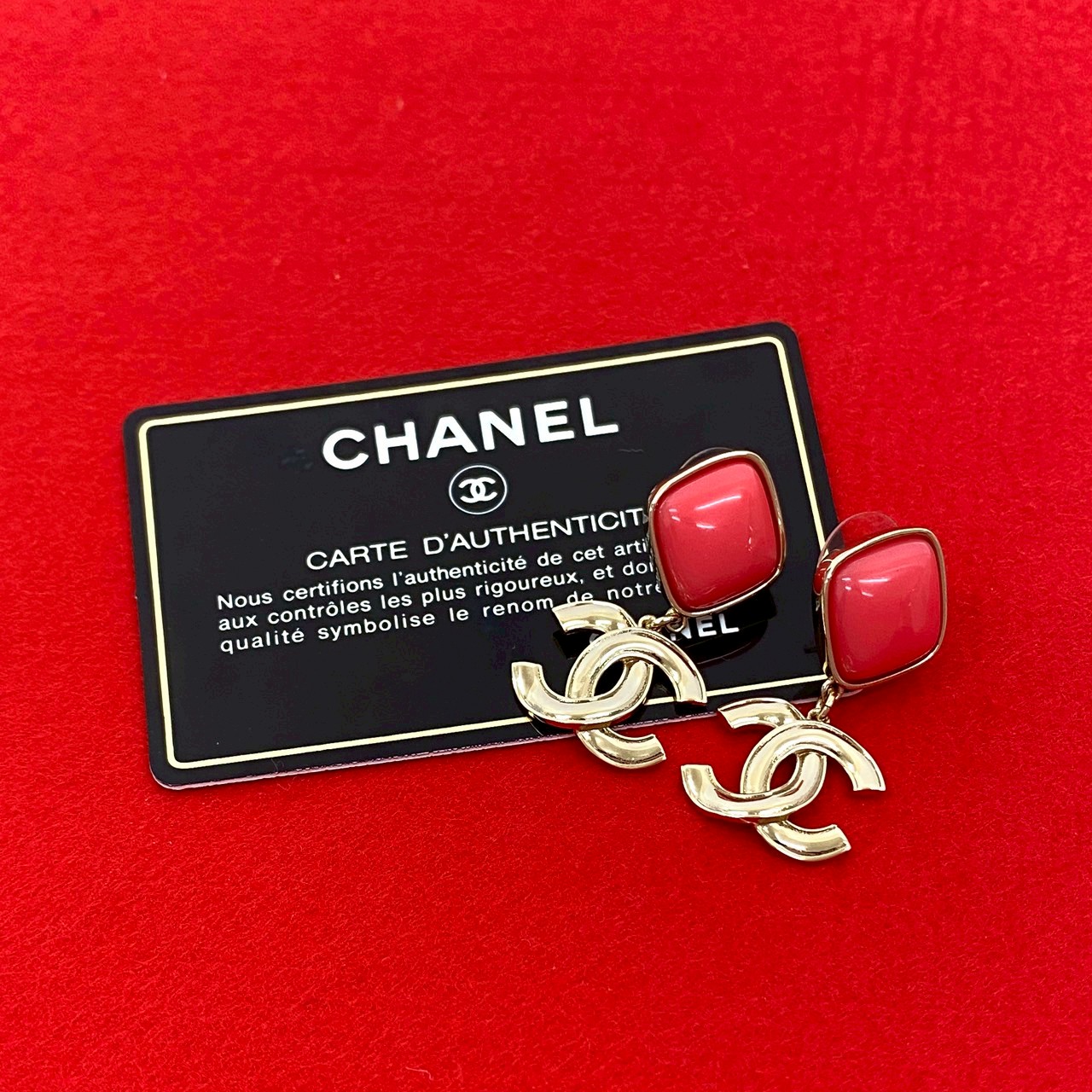 【ポイント2倍】極 美品 希少品 コメあり A22S CHANEL シャネル ココマーク プラスチック ピアス アクセサリー 小物 ゴールド ピンク 89819【送料無料】【中古】|Trip Vintage