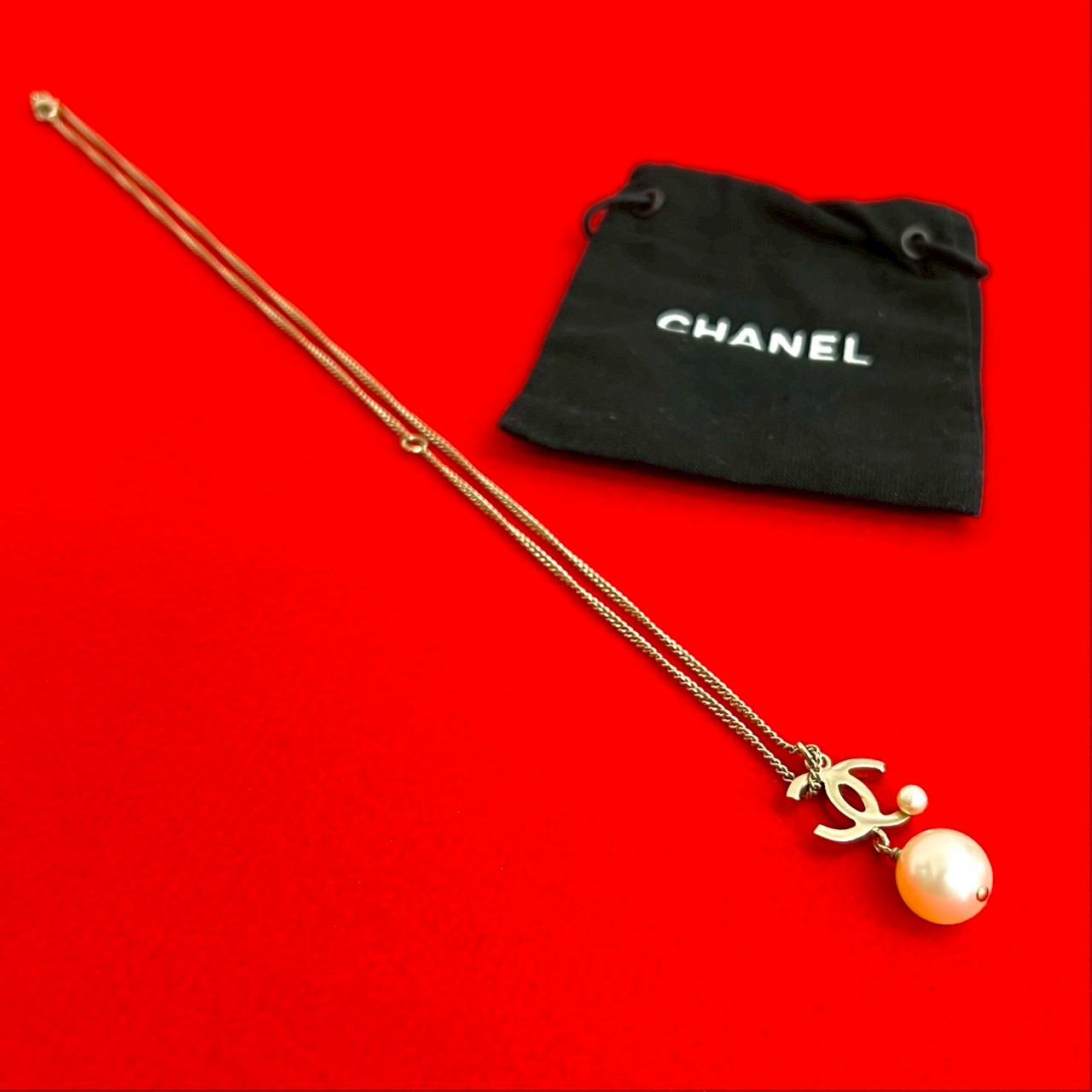 【ポイント2倍】極 美品 保存袋付 コメあり B13S CHANEL シャネル ココマーク GP フェイクパール ネックレス ペンダント チョーカー ゴールド 11421【送料無料】【中古】|Trip Vintage