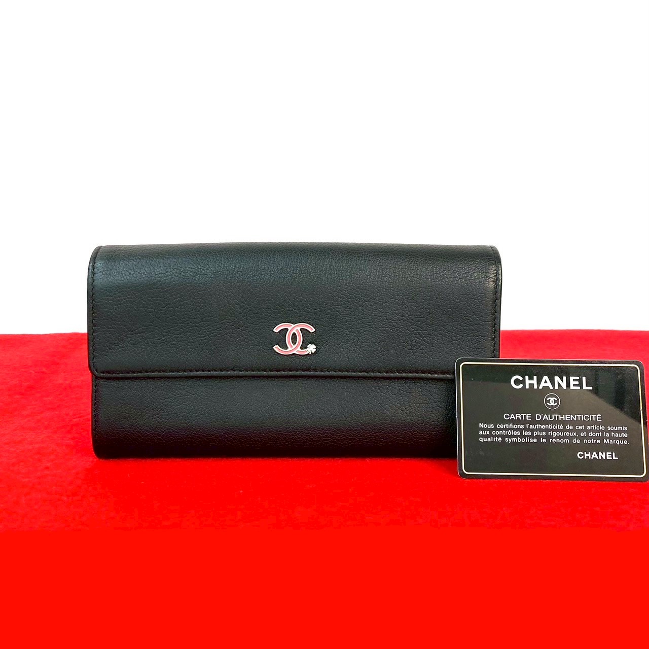 極 美品 カード シール有 25番台 CHANEL シャネル ココマーク クローバー モチーフ レザー 本革 長財布 ウォレット ブラック 30827 楽天市場】【ポイント2倍】極 美品 カード シール有 25番台 CHANEL
