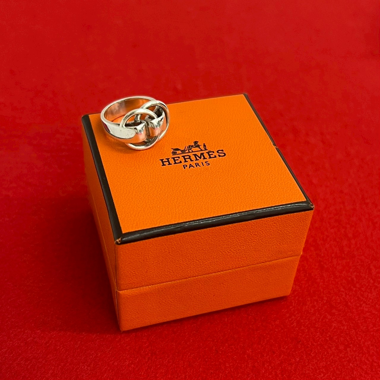 楽天市場】エルメス ドゥザノー コンビリング 指輪/Sv925 K18YG/750