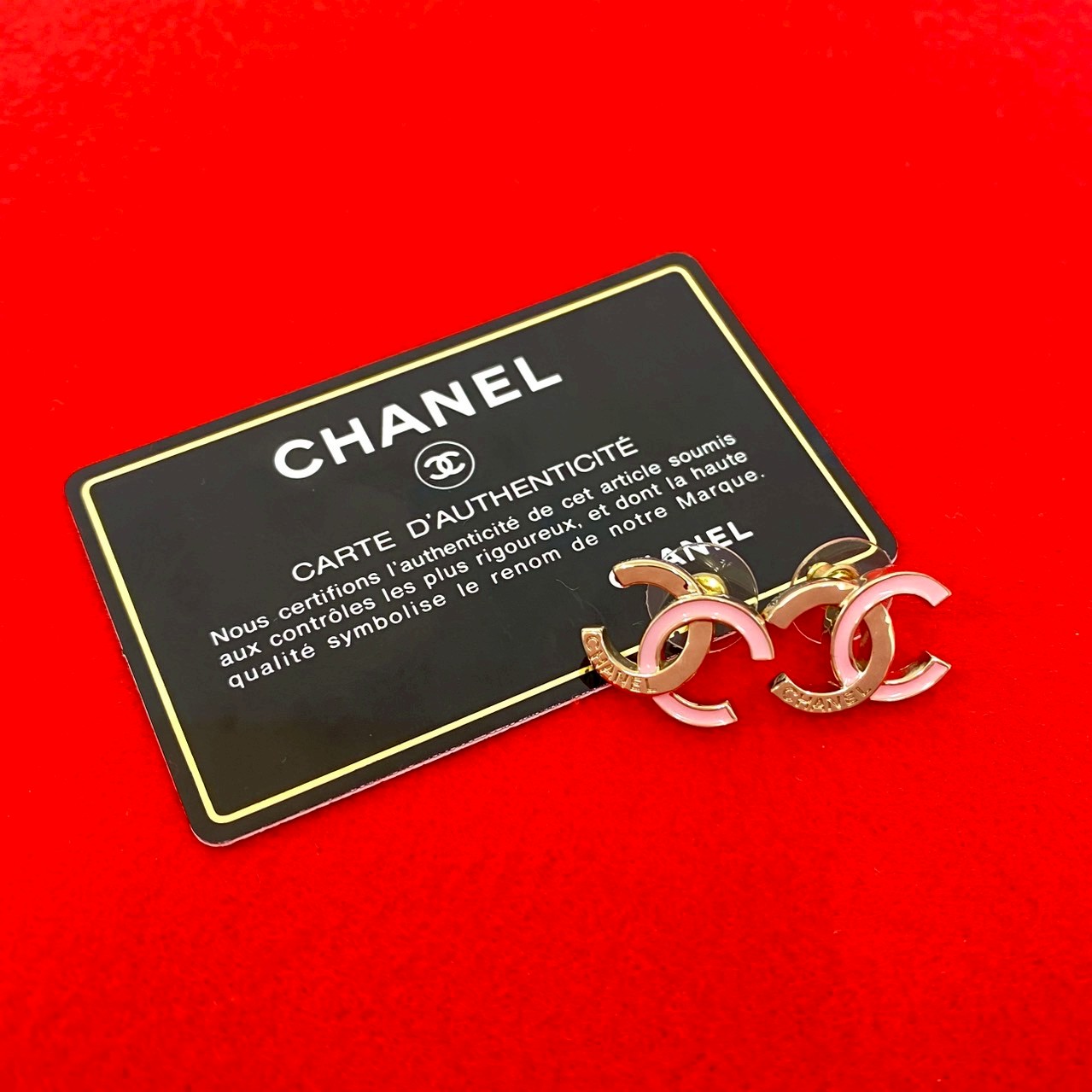 【ポイント2倍】極 美品 希少品 コメあり I24B CHANEL シャネル ココマーク モチーフ ロゴ GP ピアス アクセサリー 小物 ゴールド ピンク 69757【送料無料】【中古】｜Trip Vintage 52,500円