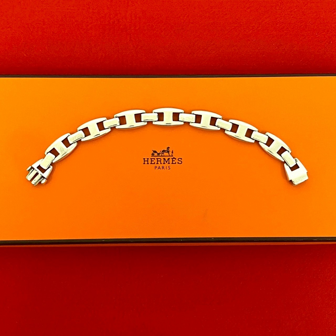 【ポイント2倍】極 美品 希少品 HERMES エルメス カシオペア シルバー925 ブレスレット バングル アクセサリー 小物 シルバー 81238【送料無料】【中古】