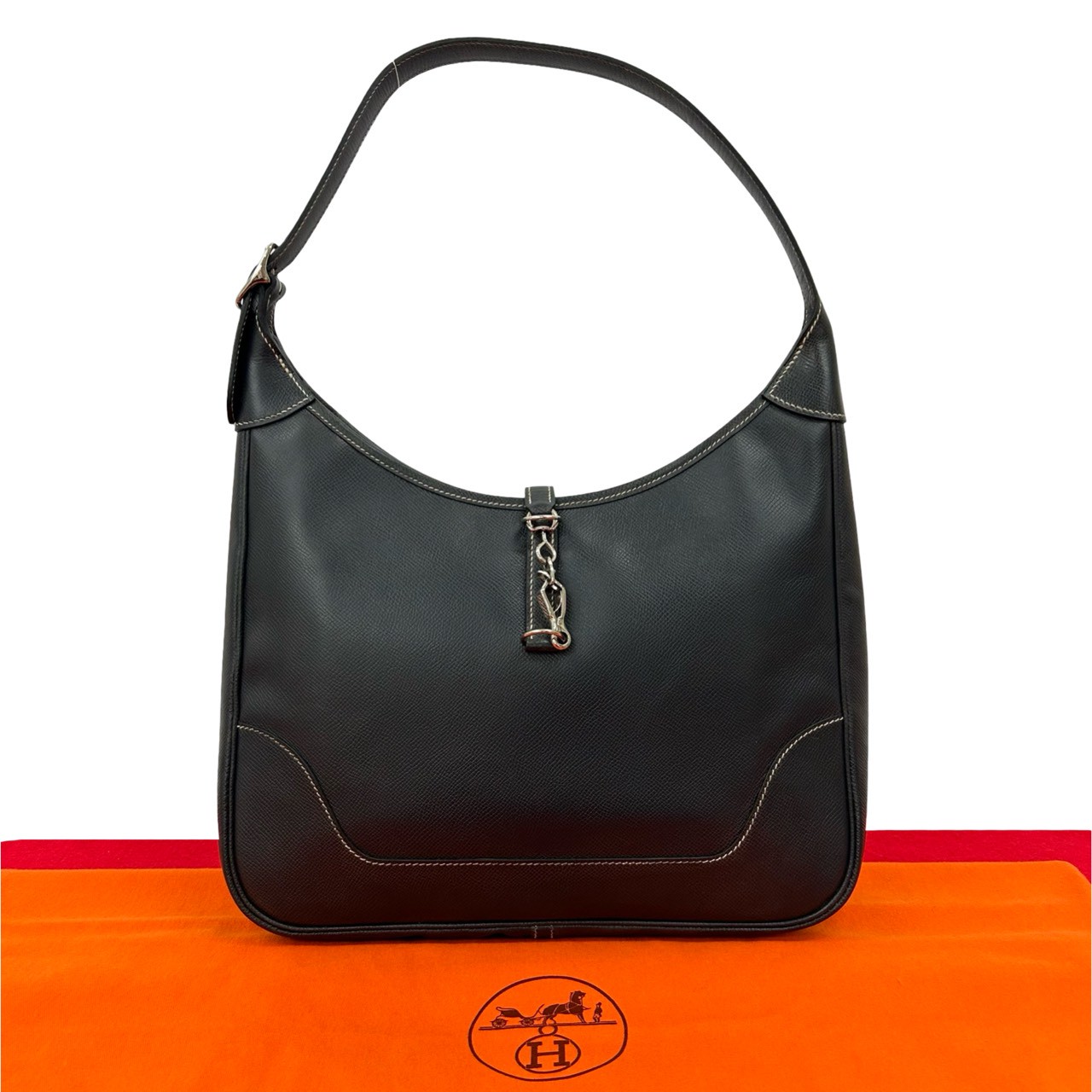 予約発売 HERMES エルメス 美品 トリム35 □D ワンショルダーバッグ 