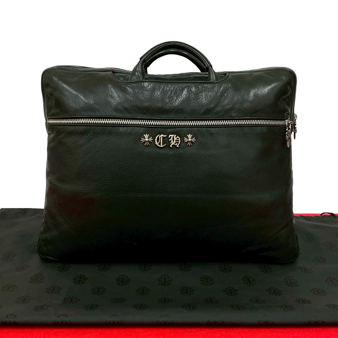 楽天市場】クロムハーツ ビジネスバッグ レザー フレアニーパッチ 2way