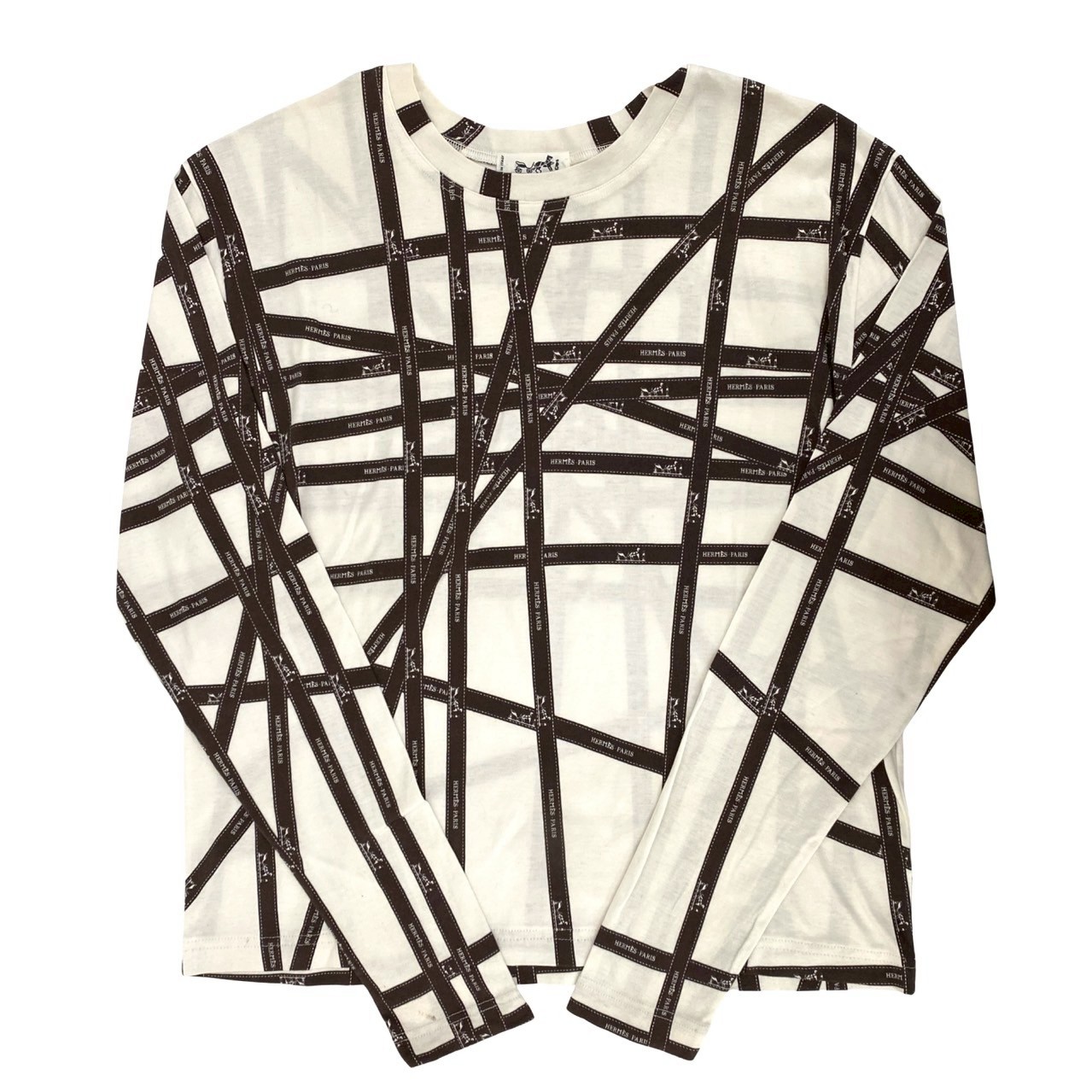 楽天市場】エルメス ボルデュックリボン柄 スカーフ付き ブラウス