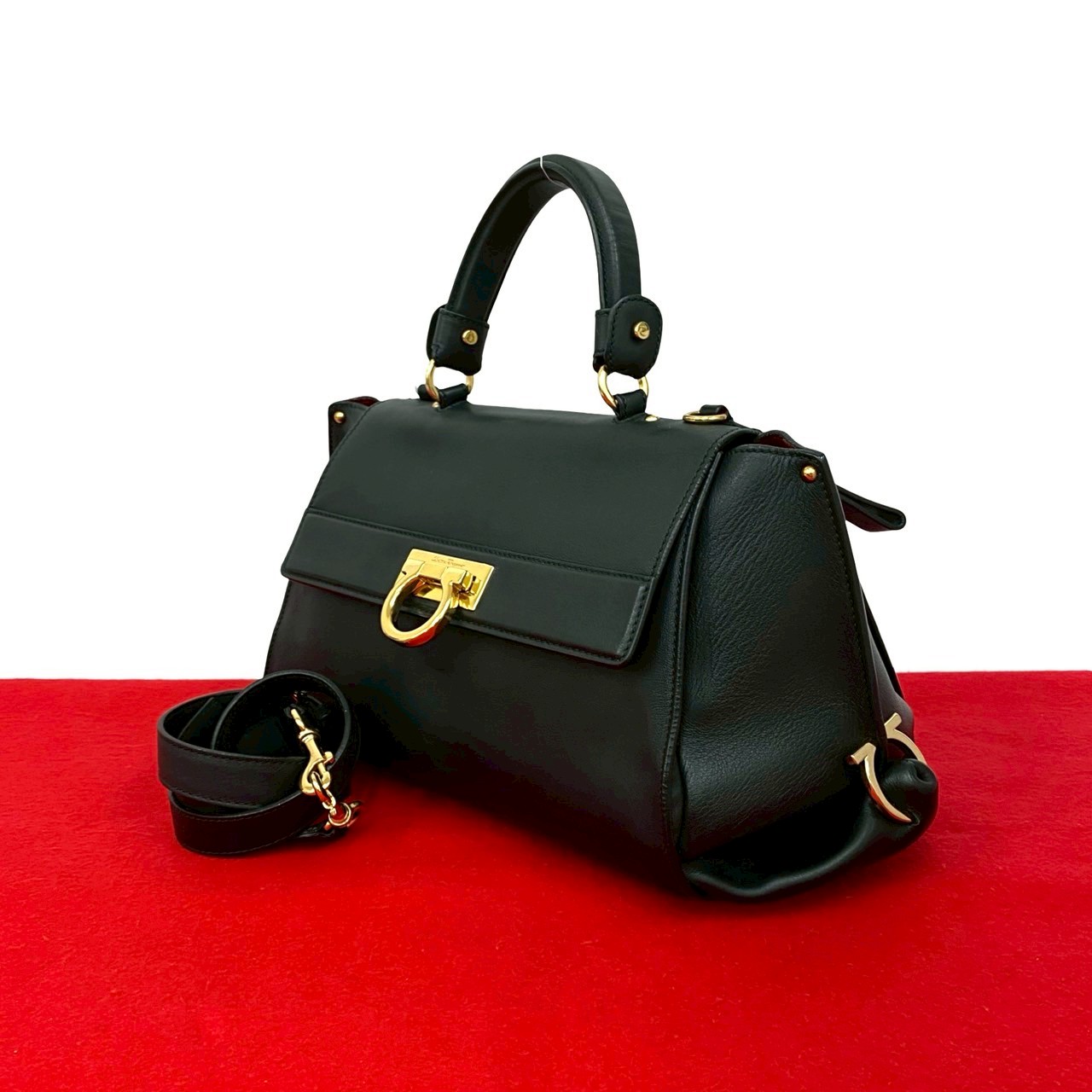 楽天市場】【ポイント2倍】極 美品 Salvatore Ferragamo フェラガモ