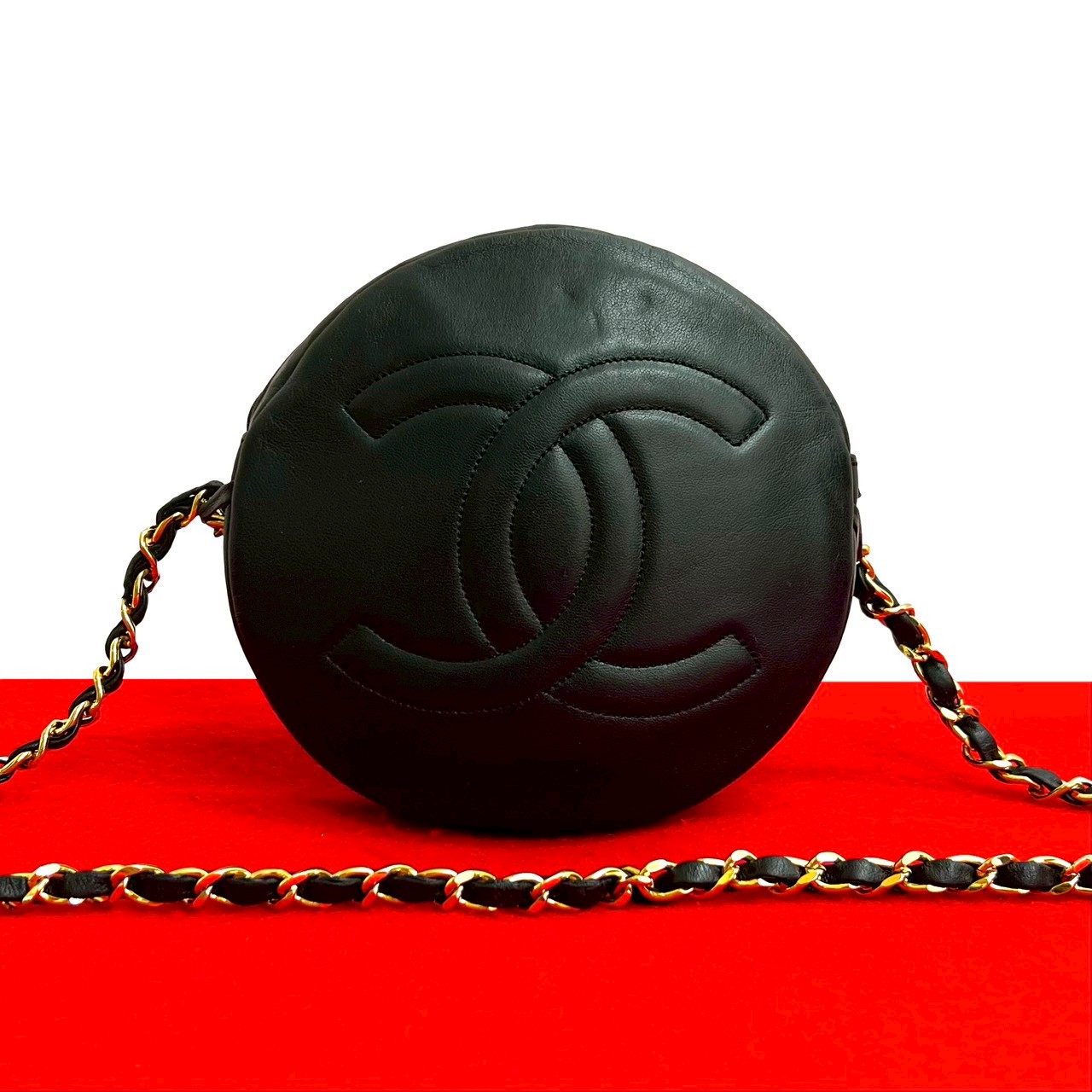 【尖んがり2倍】極 美品 消印有 0番台 CHANEL シャネル マトラッセ ココマーク 子ヒツジ人はだ 本革 チェーン店 ショルダーバッグ ポシェット 黒いこと 20034【貨物輸送無料】【中古】