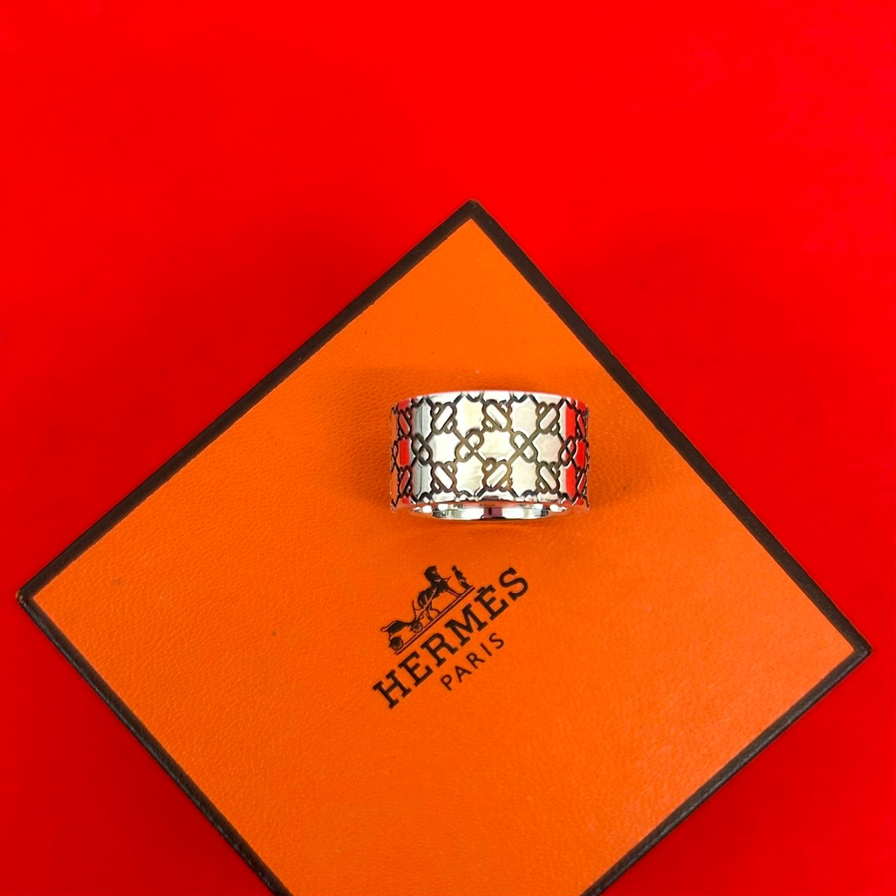 【ポイント2倍】極 美品 HERMES エルメス シェーヌダンクル アトラージュ リング シルバー925 指輪 9号 レディース アクセサリー シルバー 70548【送料無料】【中古】