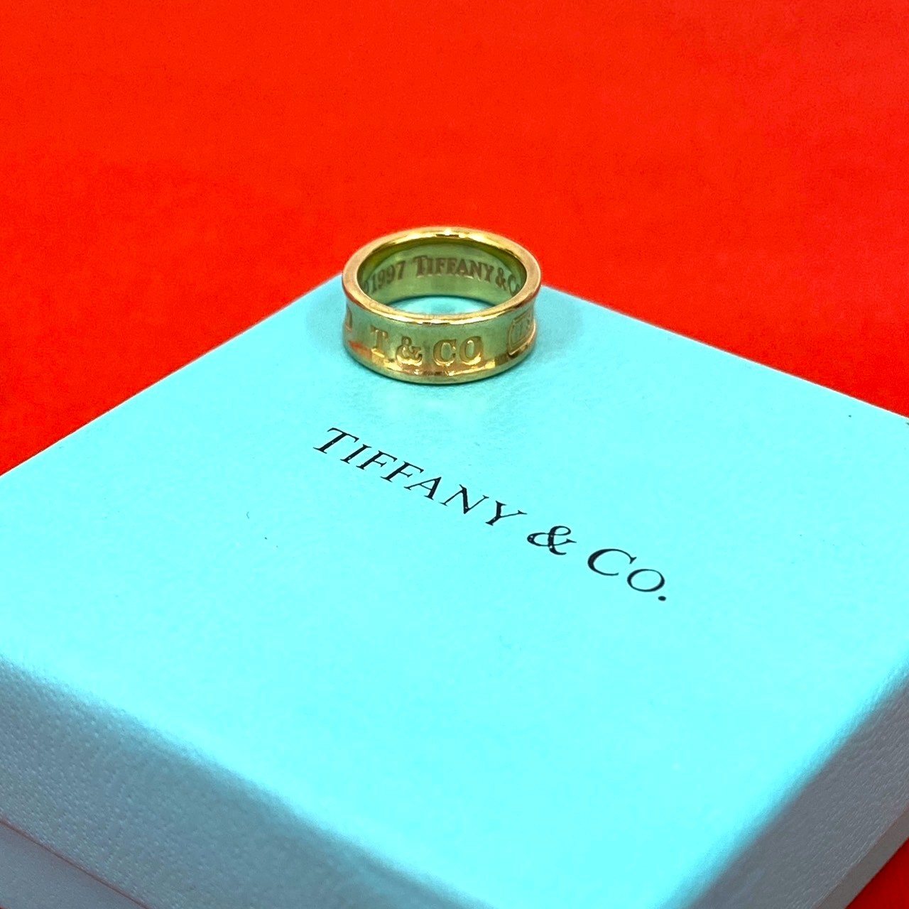 【ポイント2倍】極 美品 TIFFANY&Co. ティファニー 1837 ナローリング 750 K18 イエローゴールド 指輪 9号 アクセサリー ゴールド 25749【送料無料】【中古】