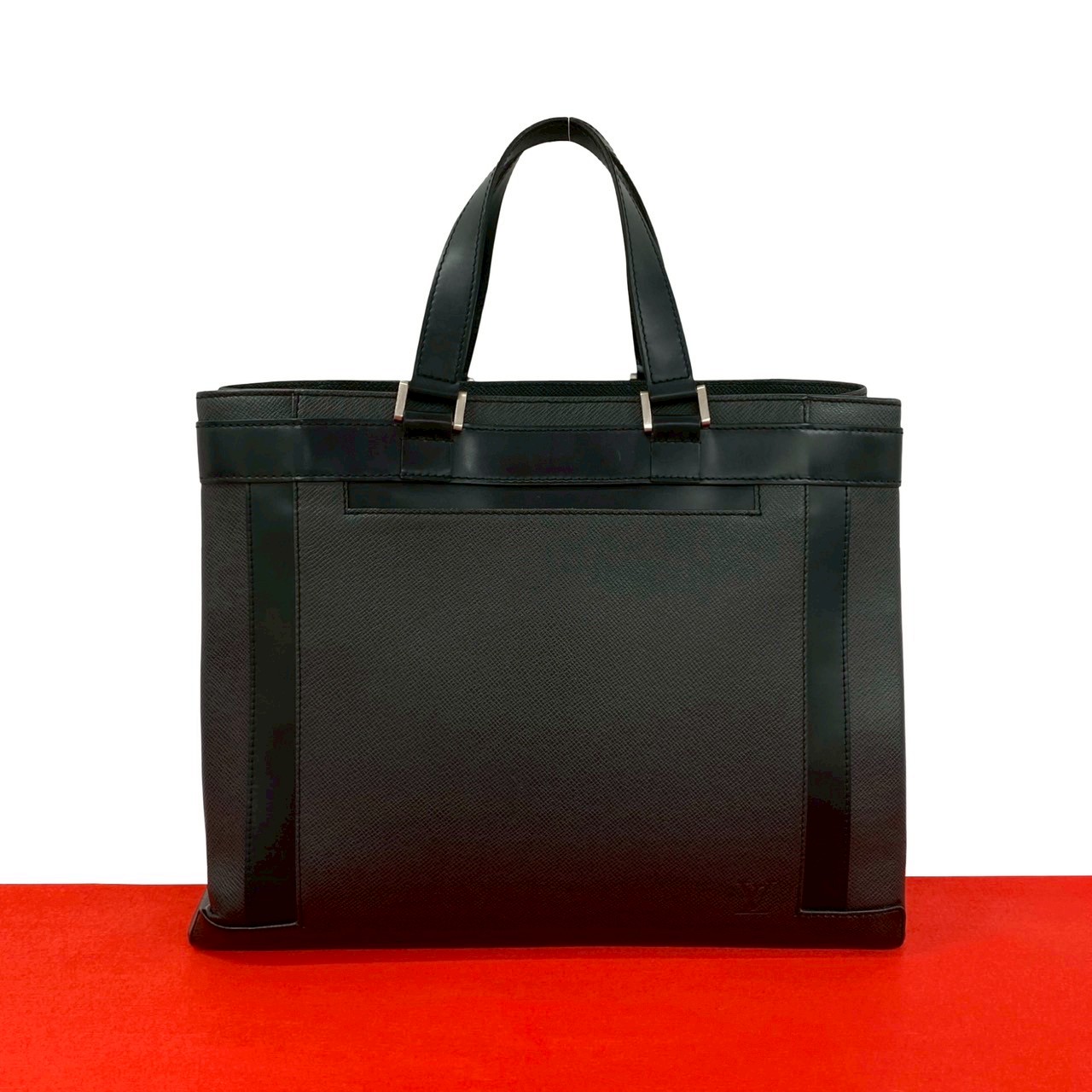 【ポイント2倍】極 美品 LOUIS VUITTON ルイヴィトン カスベック PM タイガ レザー 本革 ハンドバッグ トートバッグ ビジネスバッグ ブラック 37260【送料無料】【中古】｜Trip Vintage