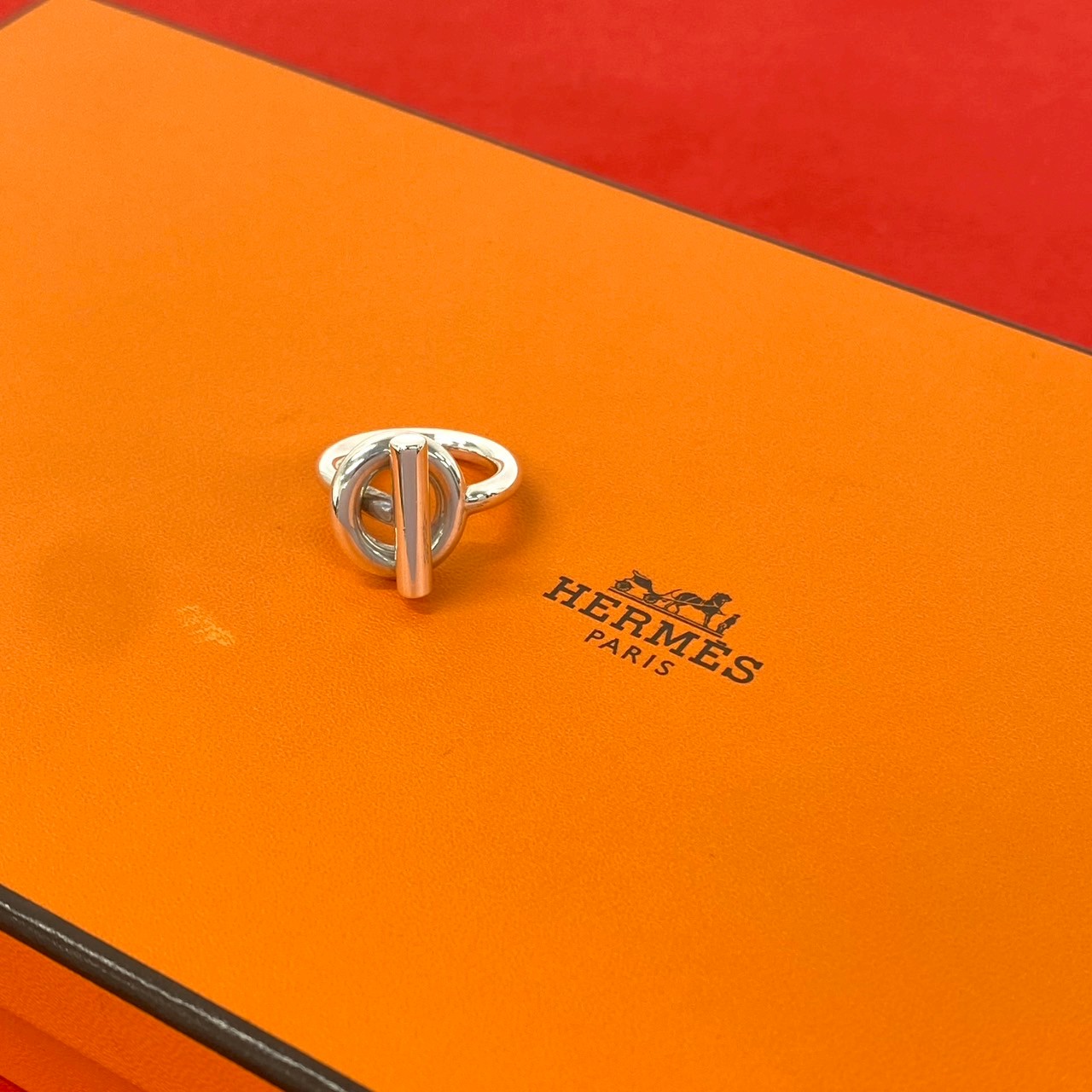 【ポイント2倍】極 美品 HERMES エルメス エシャペ MM シルバー925 リング 指輪 12号 アクセサリー シルバー 27175【送料無料】【中古】