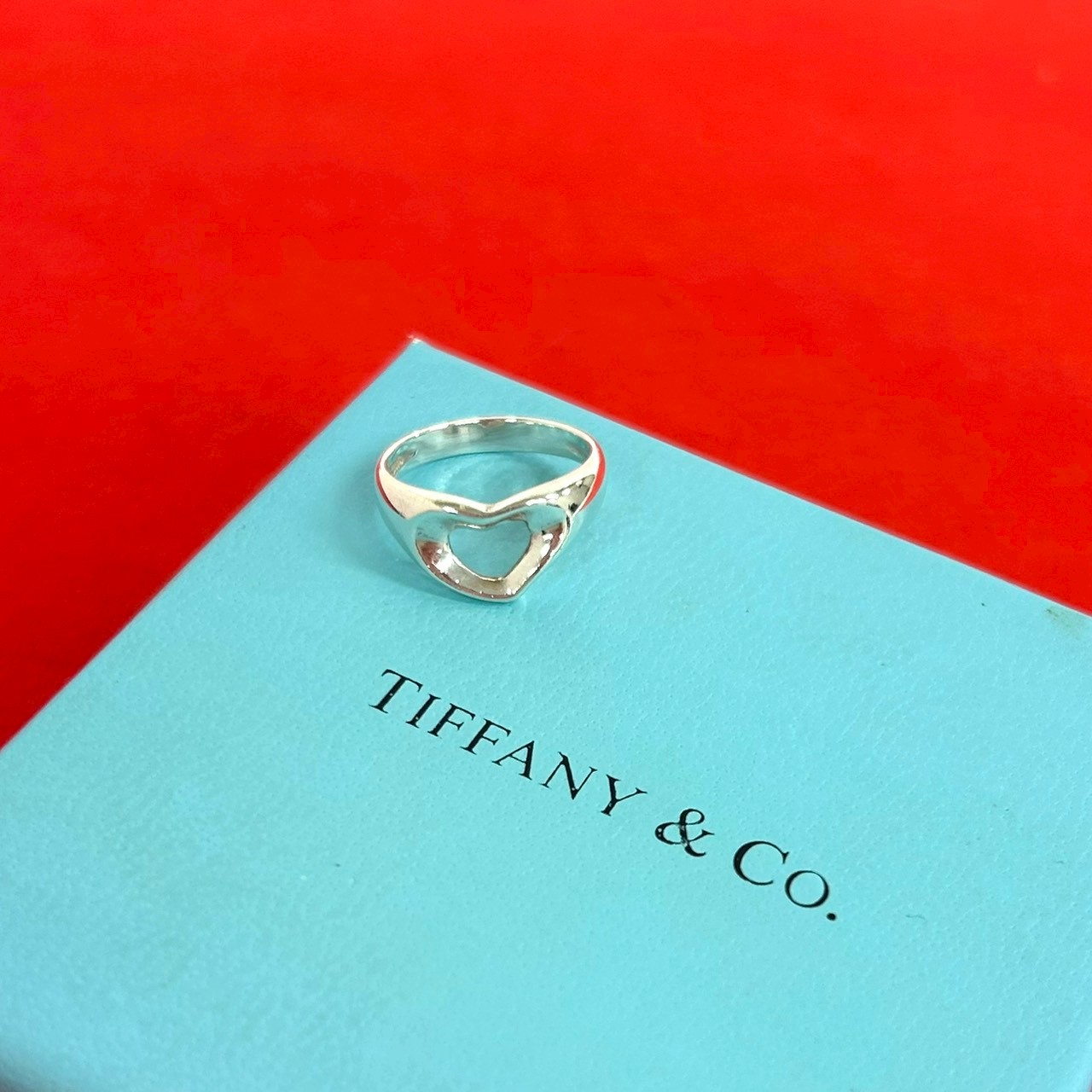 【ポイント2倍】極 美品 TIFFANY&Co. ティファニー オープンハート リング シルバー925 指輪 8号 アクセサリー シルバー 20141【送料無料】【中古】｜Trip Vintage