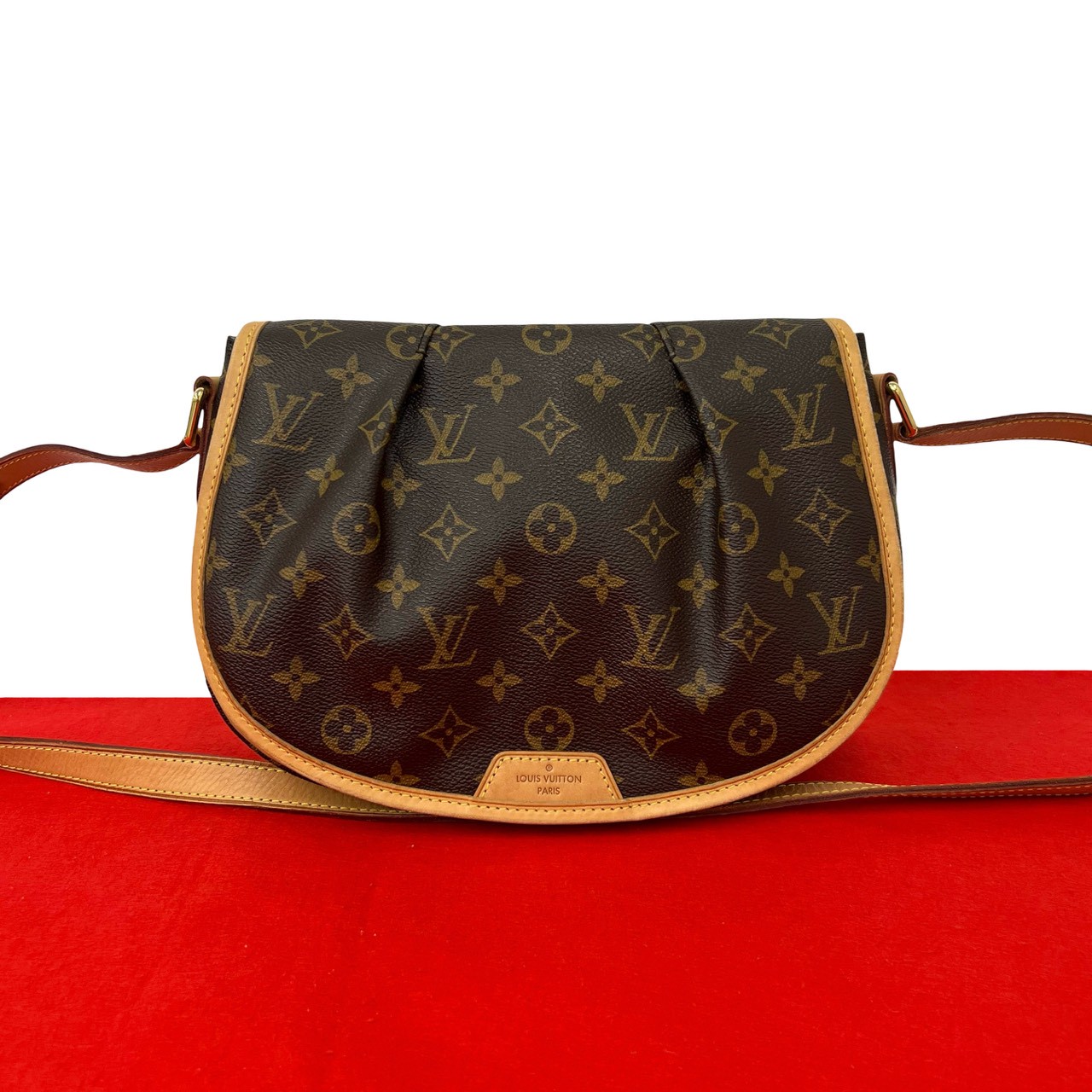 【ポイント2倍】極 美品 LOUIS VUITTON ルイヴィトン メニルモンタン PM モノグラム レザー 本革 ショルダーバッグ ポシェット ブラウン 茶 19517【送料無料】【中古】｜Trip Vintage