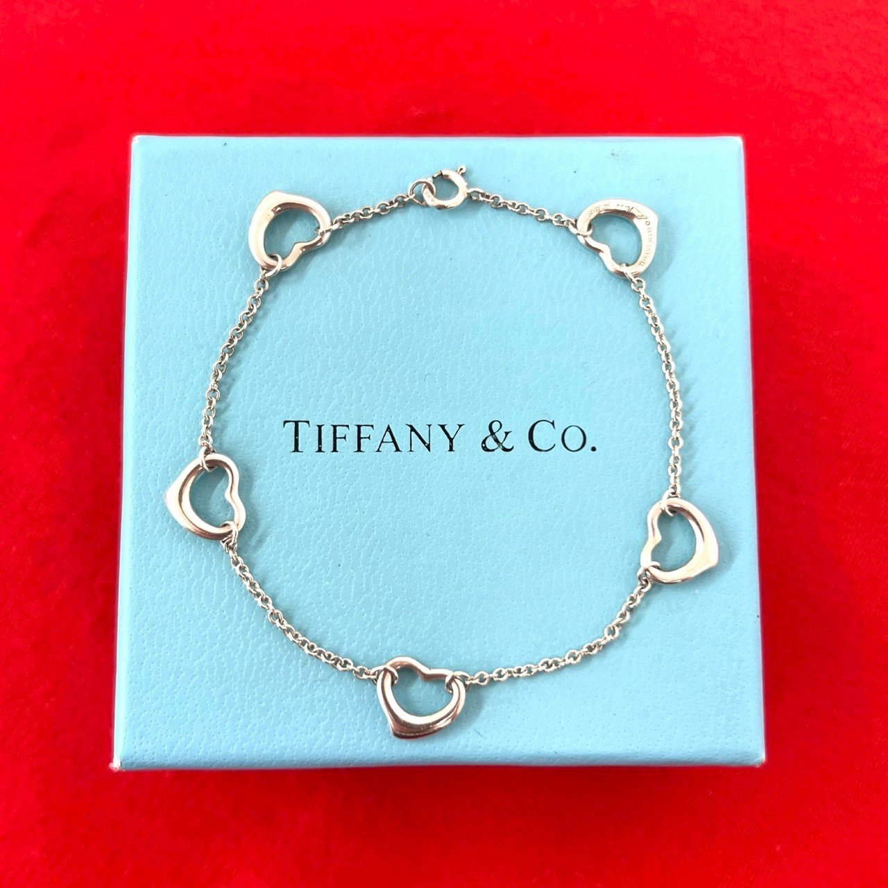 【ポイント2倍】極 美品 TIFFANY&Co. ティファニー ヴィンテージ オープンハート ブレスレット シルバー925 アクセサリー シルバー 73681【送料無料】【中古】|Trip Vintage