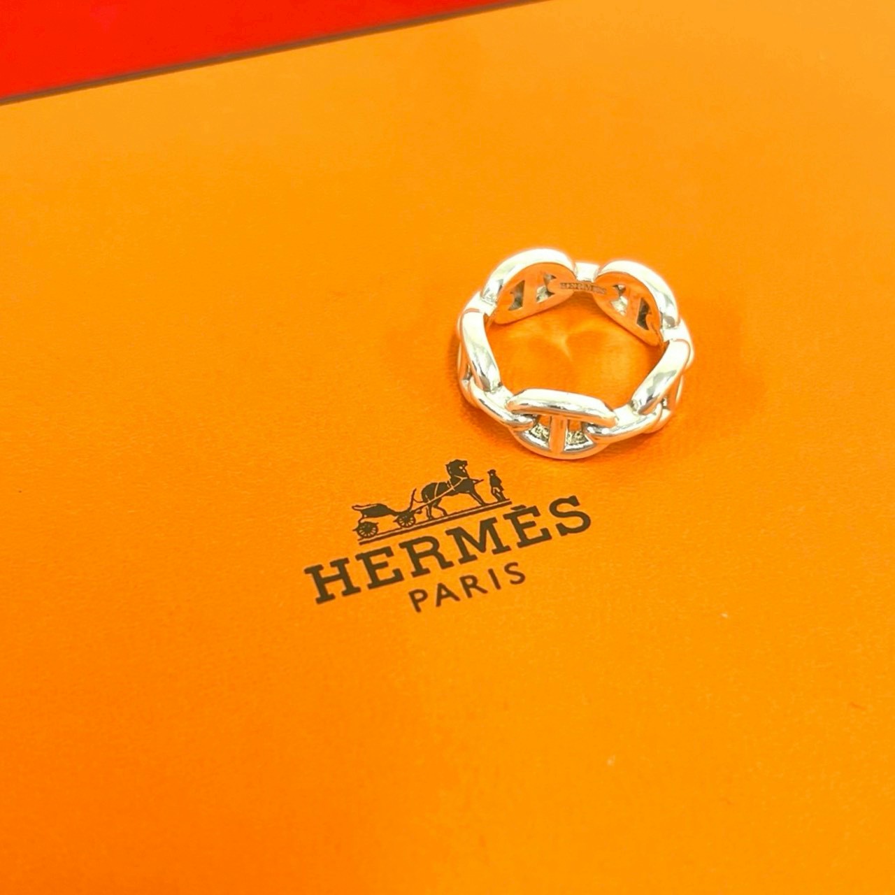 【ポイント2倍】極 美品 HERMES エルメス シェーヌダンクル アンシェネ リング シルバー925 指輪 10.5号 アクセサリー シルバー 246-2【送料無料】【中古】｜Trip Vintage