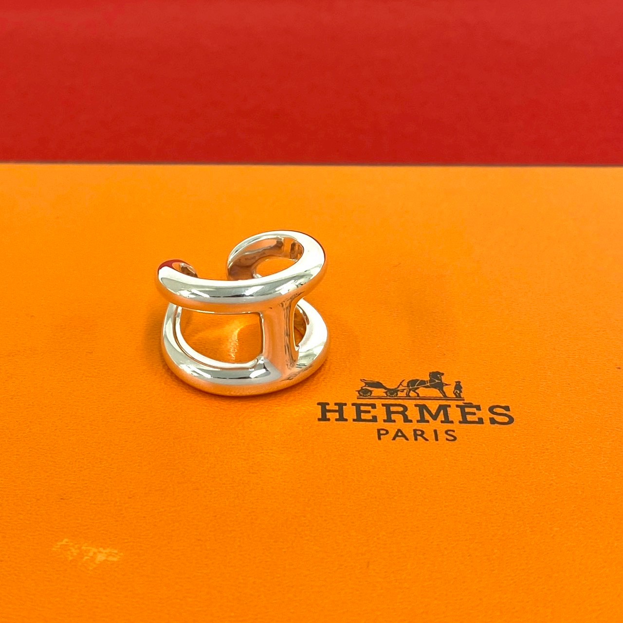 【ポイント2倍】極 美品 HERMES エルメス オスモズ GM リング シルバー925 指輪 12.5号 アクセサリー ジュエリー シルバー 36367 【送料無料】【中古】|Trip Vintage