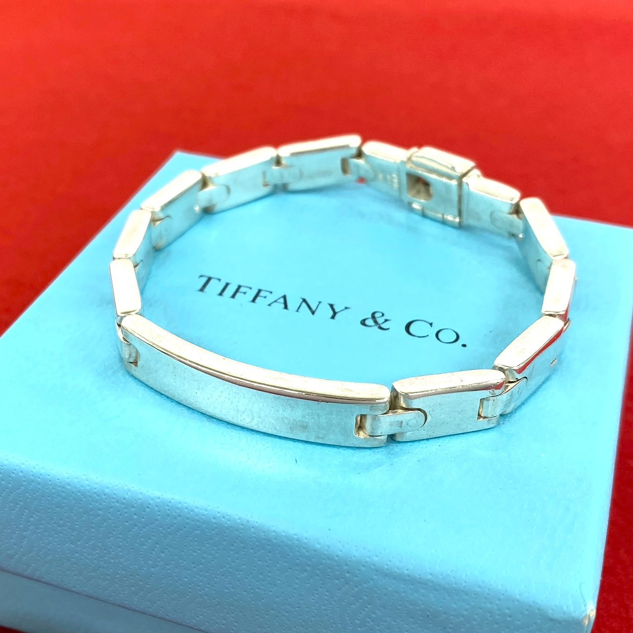 【ポイント2倍】極 美品 TIFFANY&Co. ティファニー ヴィンテージ シルバー925 チェーン ブレスレット アクセサリー メンズ レディース シルバー 37639【送料無料】【中古】｜Trip Vintage
