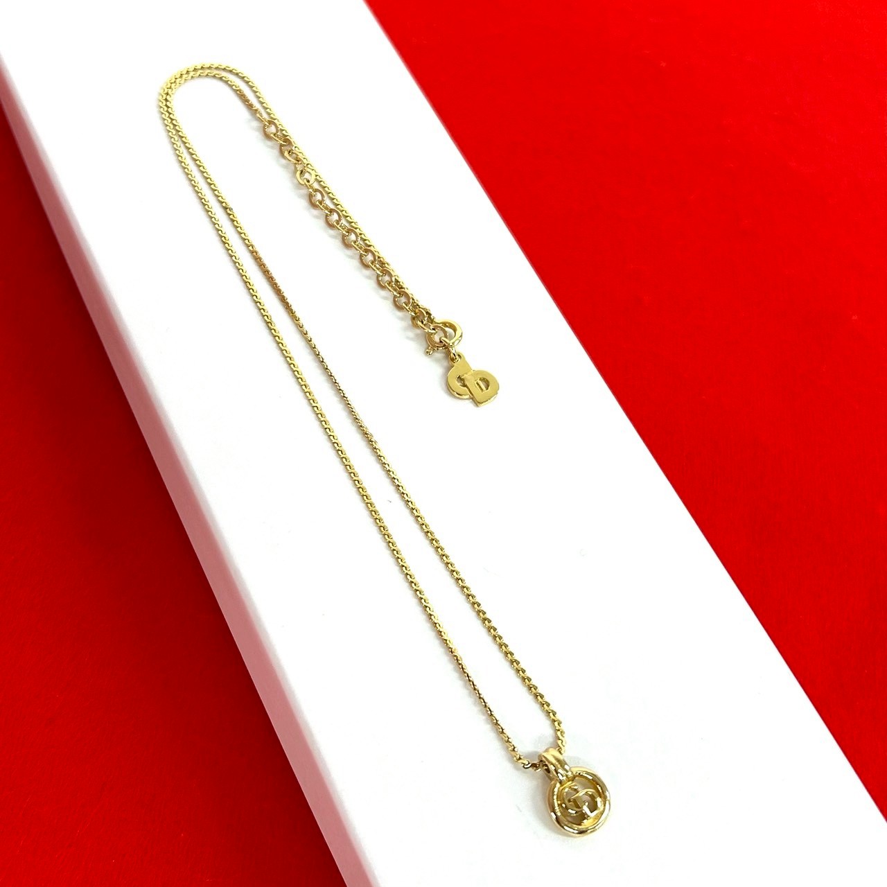 【ポイント2倍】 極 美品 Christian Dior クリスチャンディオール ロゴ GP ネックレス ペンダント チョーカー アクセサリー ゴールド 01421【送料無料】【中古】|Trip Vintage