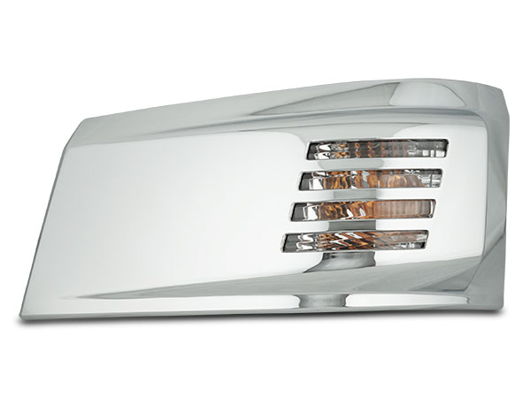 三菱ふそうブルーテックキャンター標準ワイドメッキウインカーレンズカバー