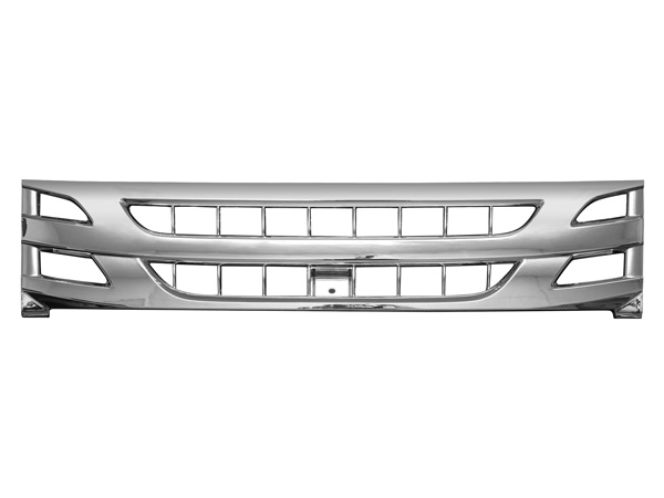 いすゞ07エルフ後期型標準キャブ用メッキフロントグリルメッキコーナーパネルセット