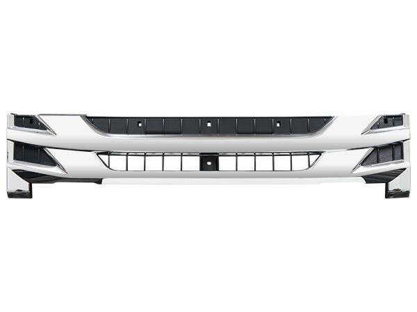 いすゞ07エルフ後期型ワイドキャブ用メッキフロントグリルコーナーパネルセット