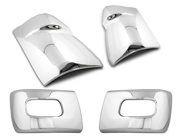 三菱ブルーテックキャンターワイドメッキコーナーパネルバンパーコーナーセット