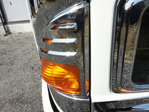 日野レンジャープロ標準ワイドメッキコーナーレンズカバーウインカーレンズカバー