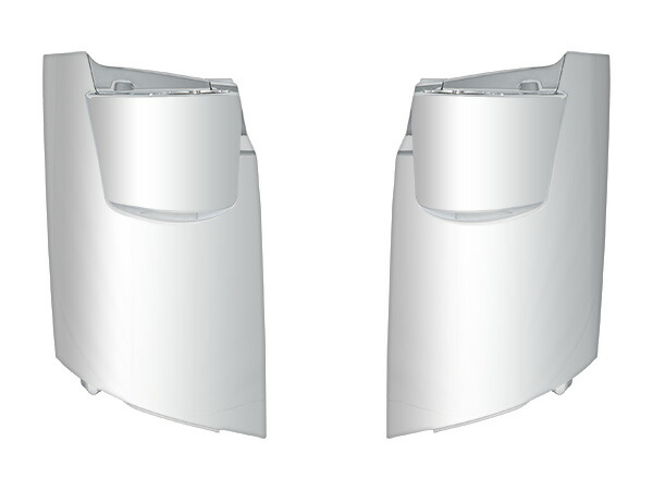 いすゞ07エルフ標準キャブ用メッキコーナーパネル