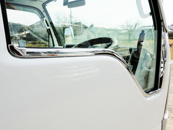 いすゞNEWエルフPMエルフ07エルフメッキドアウインドウガーニッシュ4Pセット