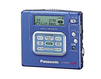 【中古】 Panasonic パナソニック SJ-MR220-A 青味 携帯型MDリコーダー MDLP相応う MD吹き込み生まれ変わり兼用機 録再 MDウォークマン MD電気蓄音機