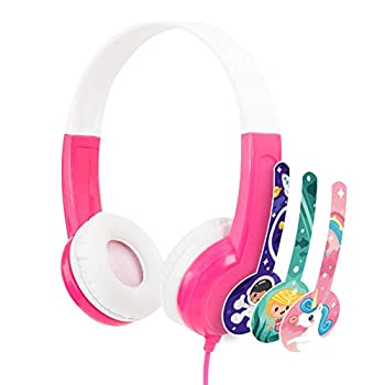【中古】 子供用ヘッドホンOnanoff オナノフ BuddyPhones 子供の耳にやさしい音量制限構造 スタンダード ピンク 975871