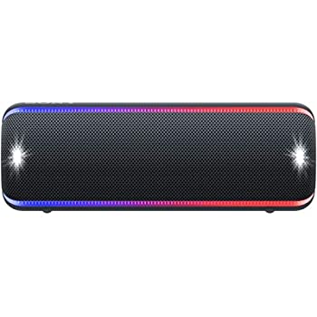 【中古】 ソニー ワイヤレスポータブルスピーカー SRS-XB32 : 雨合羽   防塵   防錆   Bluetooth   重低音部青写真   マイクロホン付き添い人